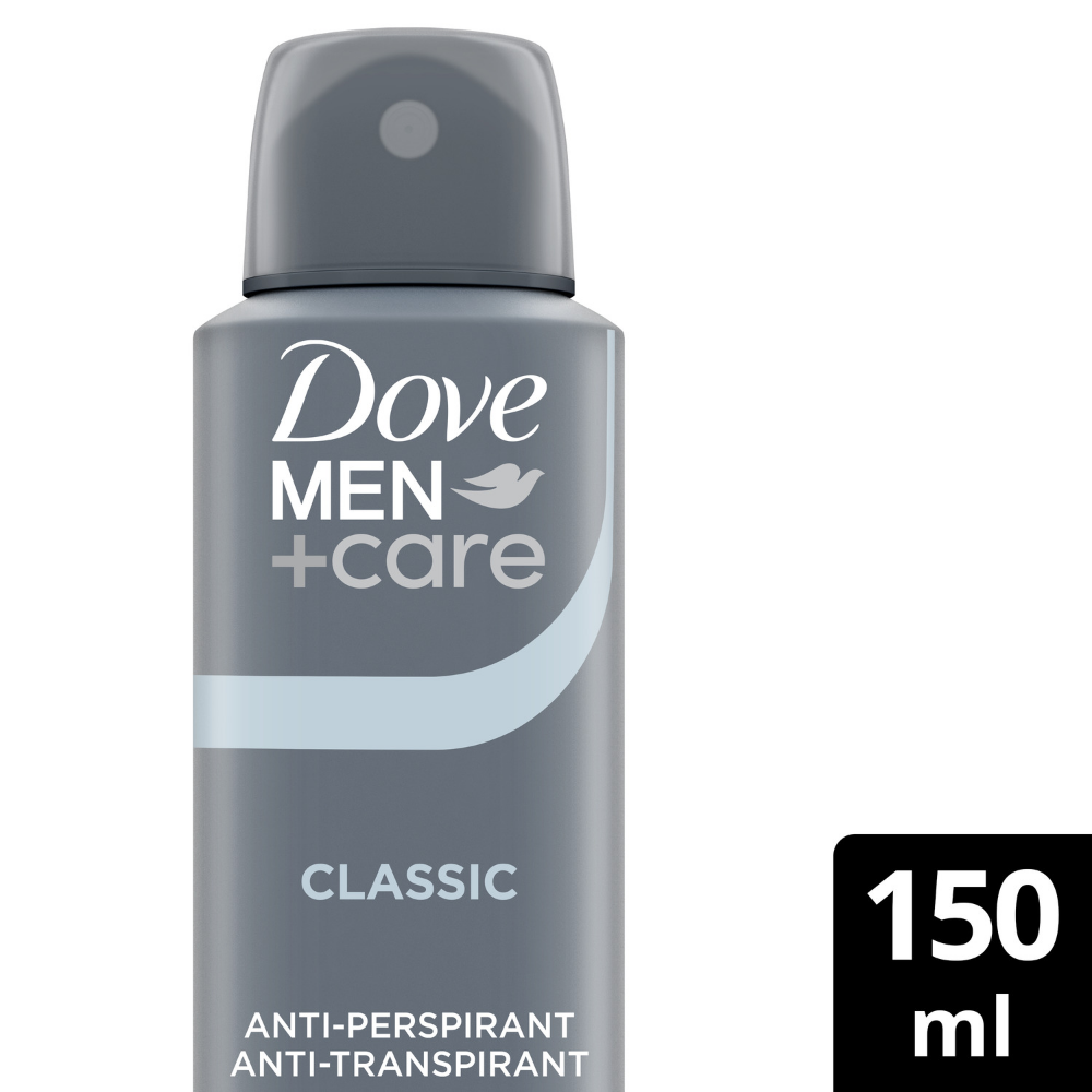 Dove Men+Care 48h Classic Anti-Perspirant Deodorant Spray 150ml