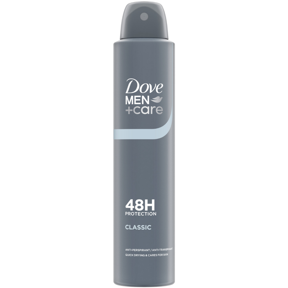 Dove Men+Care 48h Classic Anti-Perspirant Deodorant Spray 200ml