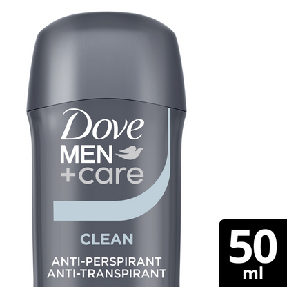 Dove Men+Care 48h Clean Anti-Perspirant Deodorant Stick 50ml