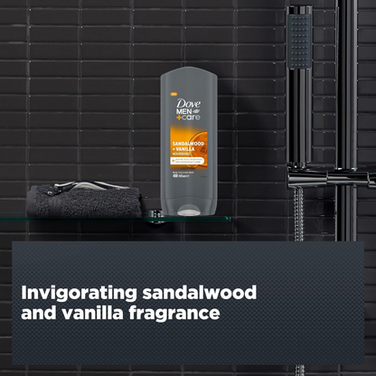 Dove Men Care Sandalwood & Vanilla 3-In-1 Hair, Face & Body Wash 400ml