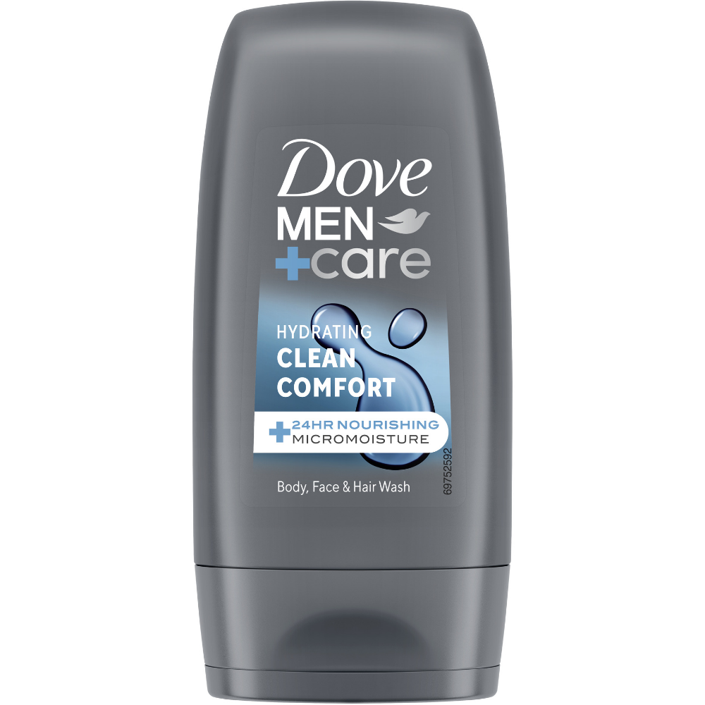 Dove Men+Care Hydrating Clean Comfort 3-In-1 Hair, Face & Body Wash 55ml