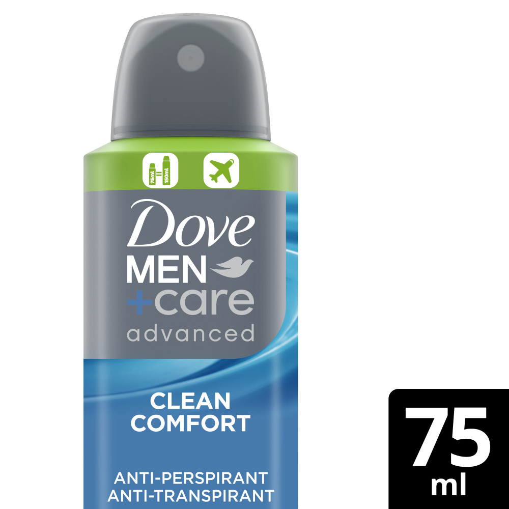 Dove Men+Care Advanced 72h Clean Comfort Anti-Perspirant Deodorant Spray 75ml