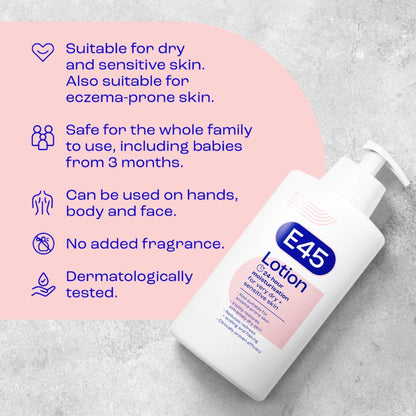 E45 Moisturiser Body Lotion 500ml