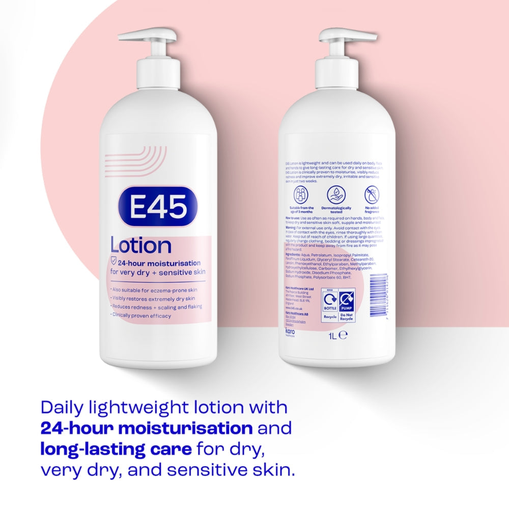 E45 Moisturiser Body Lotion 1000ml