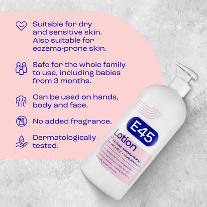 E45 Moisturiser Body Lotion 1000ml