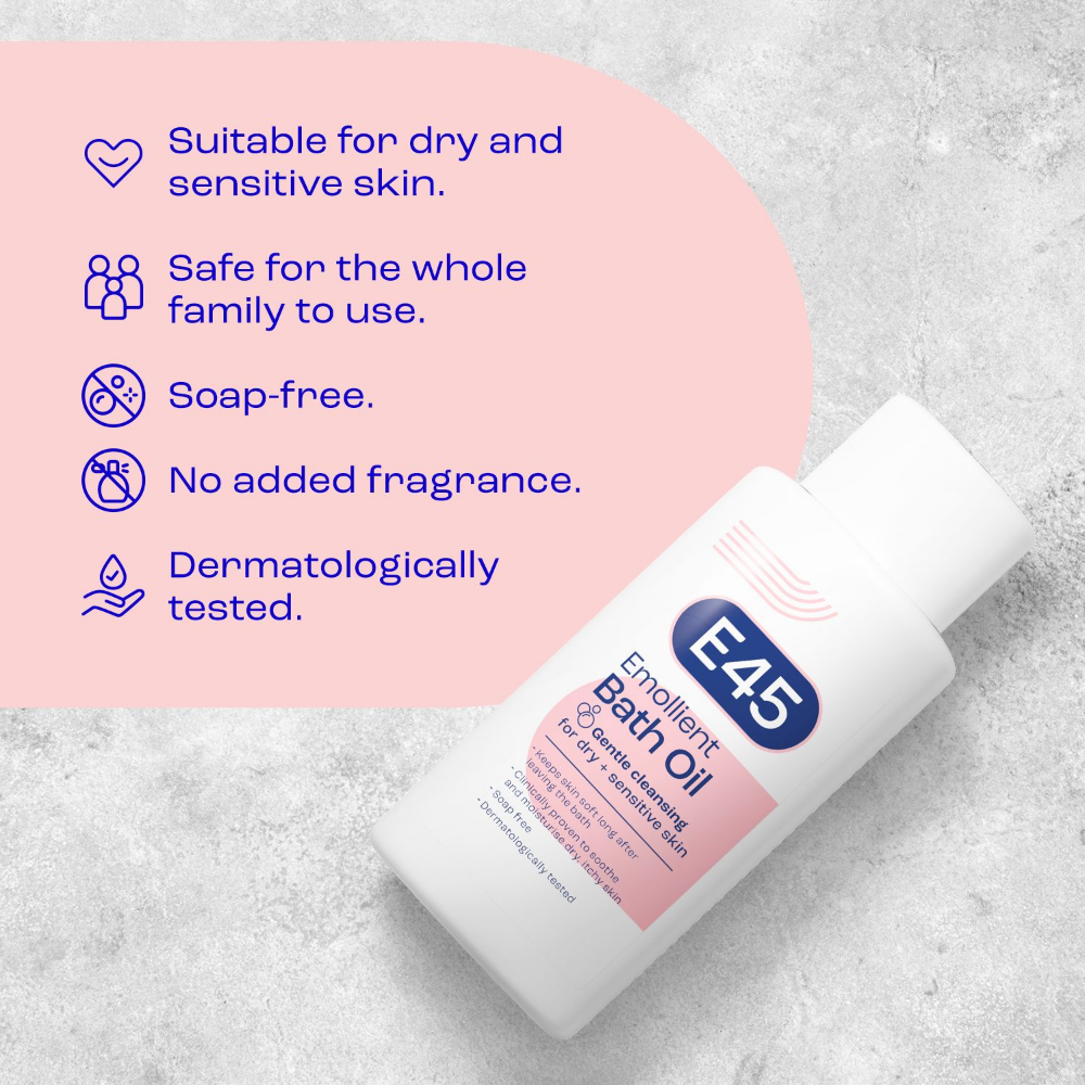 E45 Emollient Bath Oil 500ml