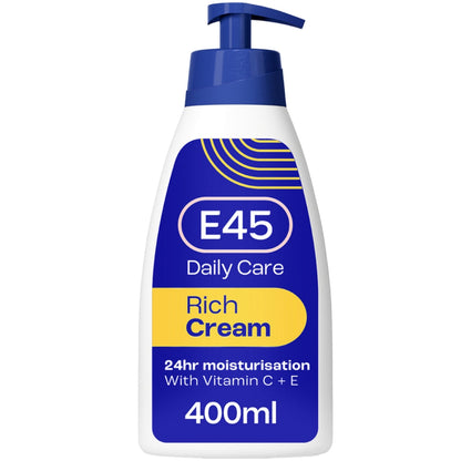 E45 Rich 24h Body Cream Moisturiser 400ml