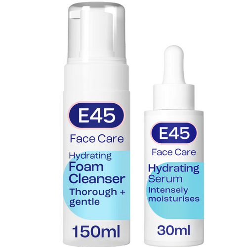 E45 Face Foaming Cleanser 150ml & Face Hydrating Serum 30ml Duo