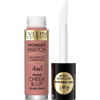 Eveline Cosmetics Wonder Match Skin Absolute Perfection 4 In 1 Velour Cheek & Lip Colour Balm 4.5ml