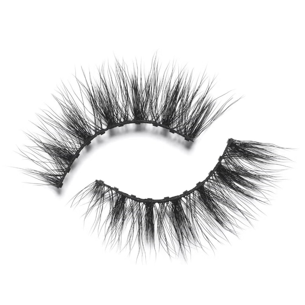 Eylure Pro Magnetic Eyeliner & Lash System 011 Faux Mink Wispy 10 Magnets Fibre Strip Lashes Black