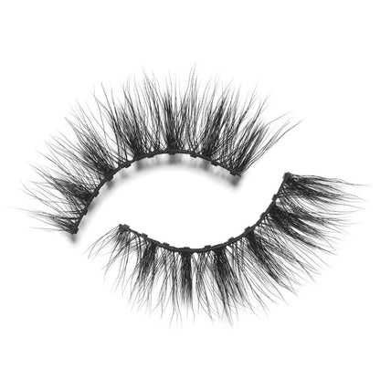 Eylure Pro Magnetic Eyeliner & Lash System 011 Faux Mink Wispy 10 Magnets Fibre Strip Lashes Black