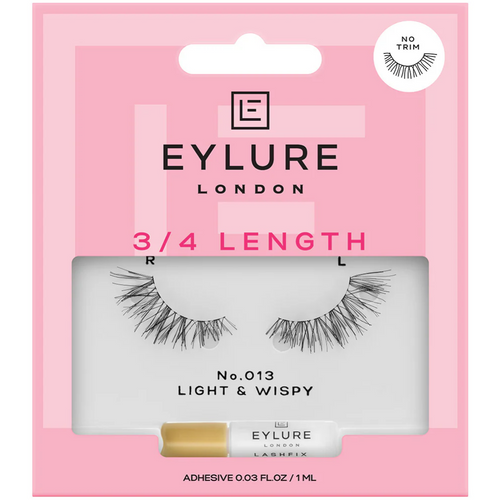 Eylure 3/4 Length 013 Natural No Trim Strip Lashes Black