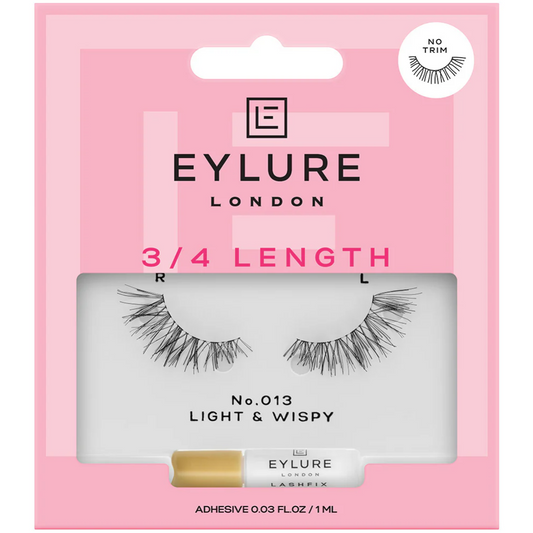 Eylure 3/4 Length 013 Natural No Trim Strip Lashes Black