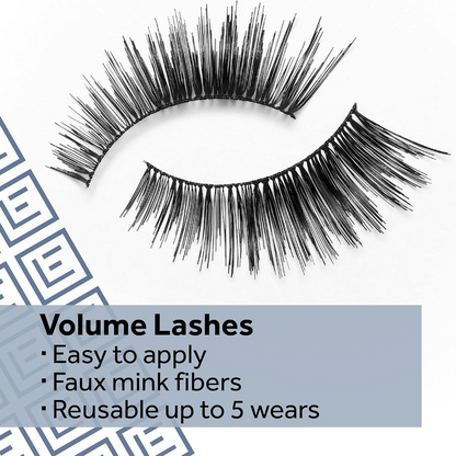Eylure 3/4 Length 005 Light Volume Strip Lashes Black