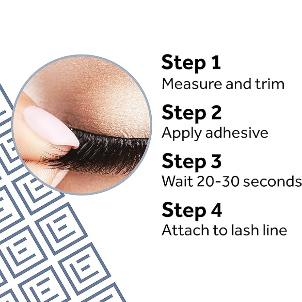 Eylure 3/4 Length 005 Light Volume Strip Lashes Black