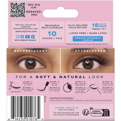 Eylure Naturals 033 Wispy Strip Lashes Brown/Black