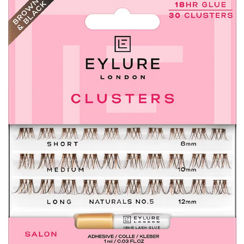 Eylure Salon Clusters Individual Lash Clusters Naturals 05 Brown/Black x30
