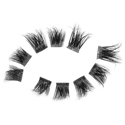 Eylure Luxe Faux Mink Individual Lash Clusters Volume 01 Black x30