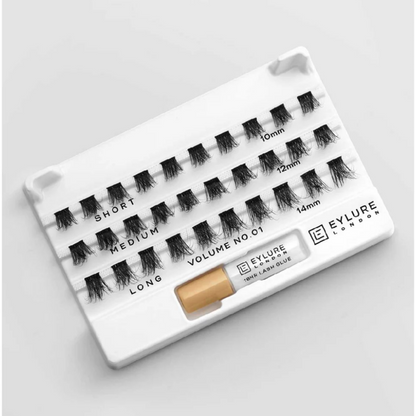 Eylure Luxe Faux Mink Individual Lash Clusters Volume 01 Black x30