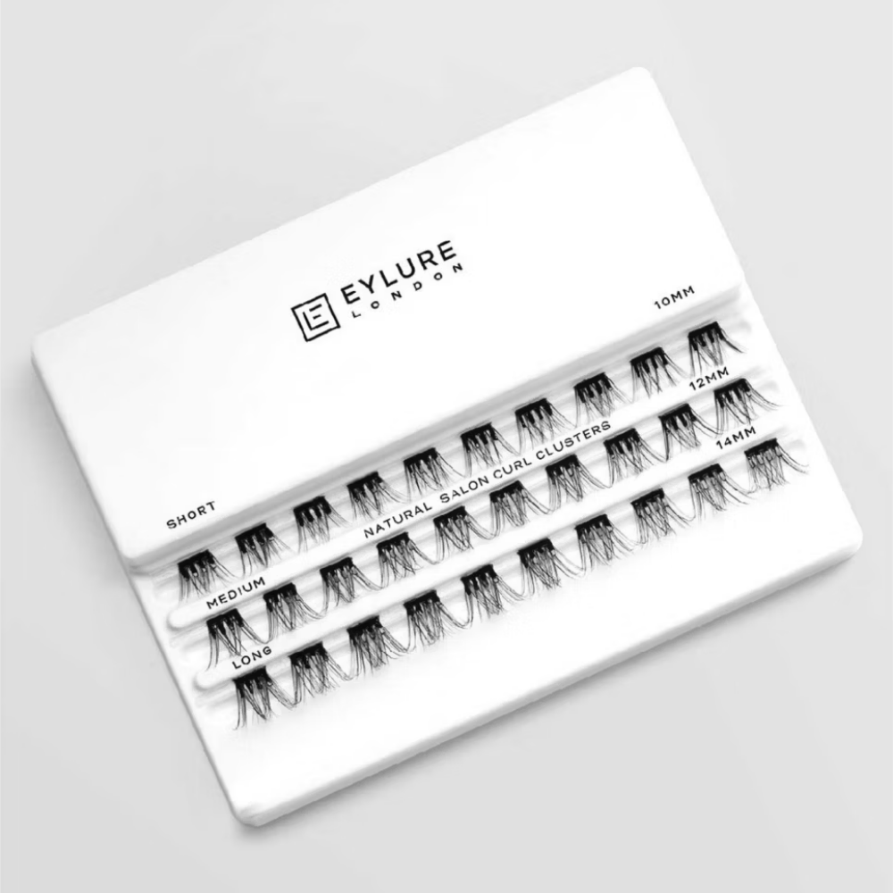 Eylure Underlash Pre-Glued Naturals Salon Curl Individual Lash Clusters Black x30