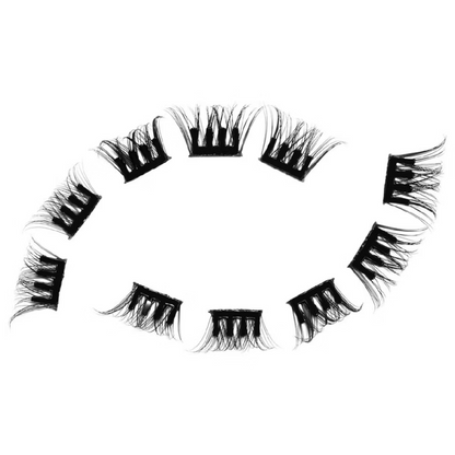Eylure Underlash Pre-Glued Lengthening Salon Curl Individual Lash Clusters Black x30