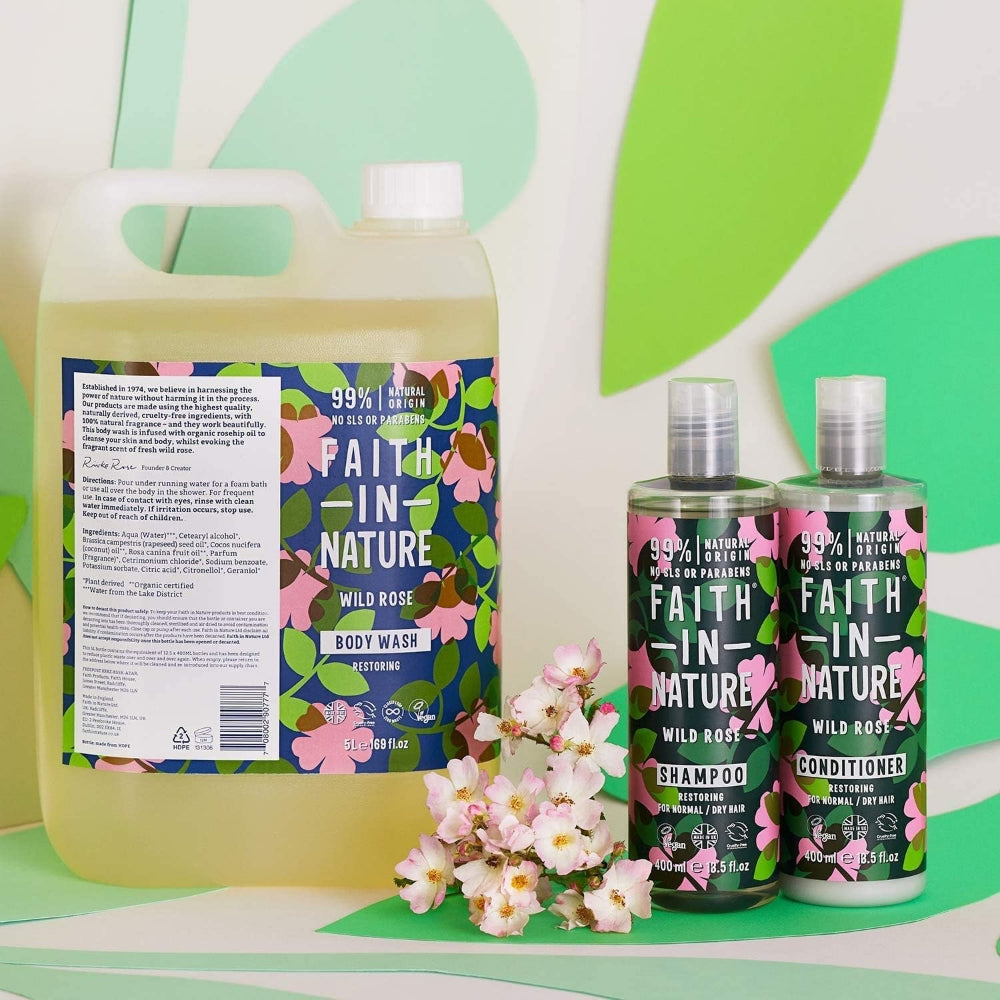 Faith In Nature Wild Rose & Chamomile Restoring Hair Mask 300ml