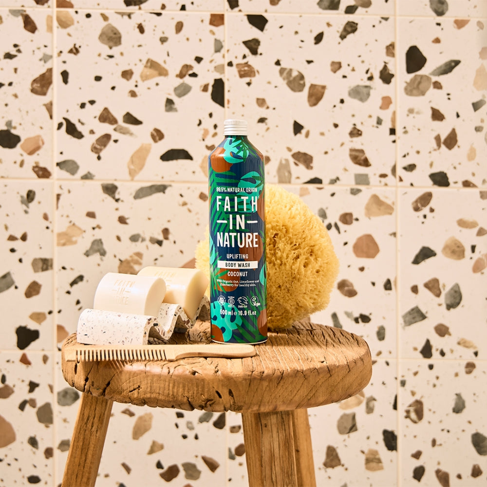 Faith In Nature Coconut Body Wash Aluminium Bottle 500ml