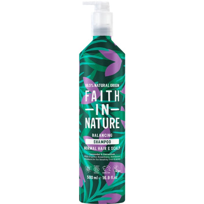 Faith In Nature Lavender & Geranium Shampoo & Conditioner Aluminium Bottle Twin 2 x 500ml