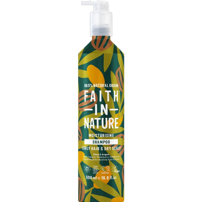 Faith In Nature Shea & Argan Shampoo & Conditioner Aluminium Bottle Twin 2 x 500ml