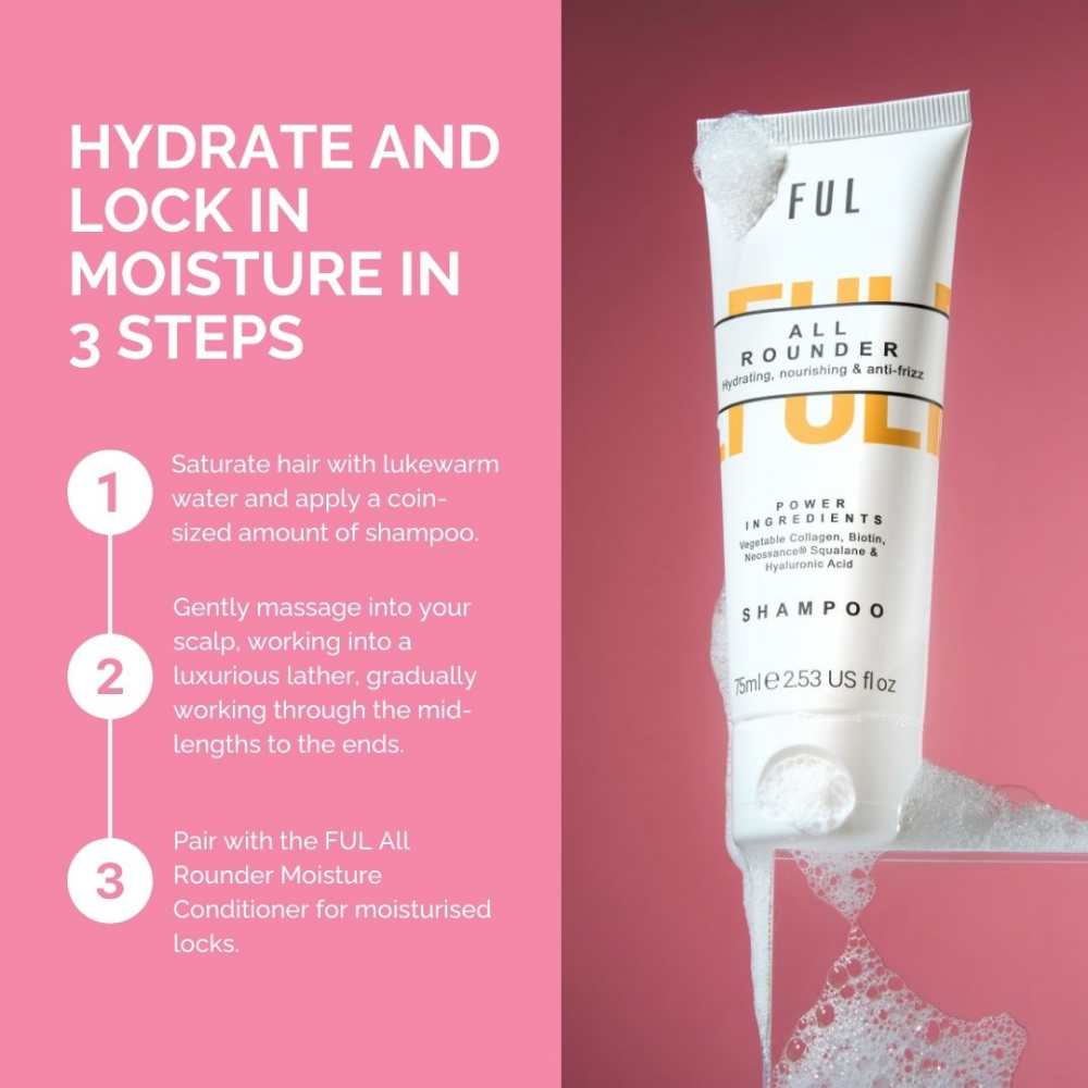 FUL All Rounder Moisture Shampoo Deluxe Mini 75ml
