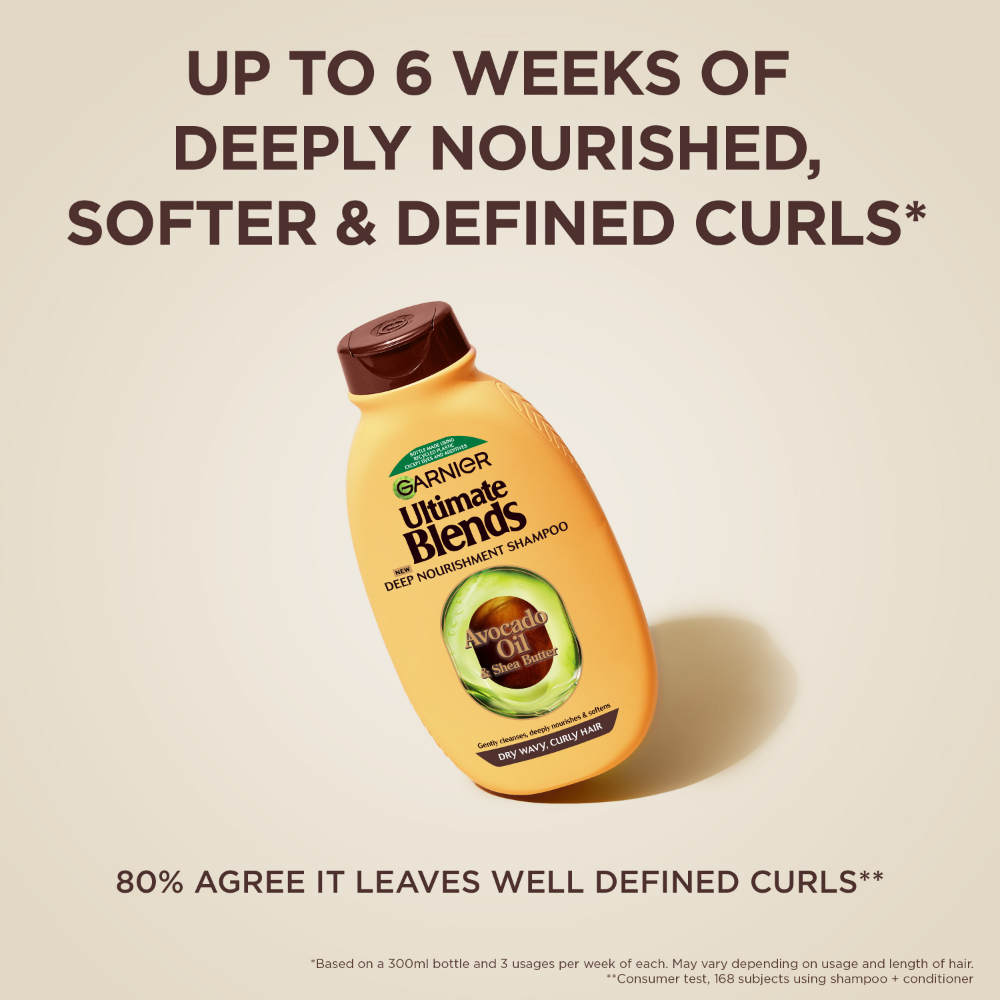 Garnier Ultimate Blends Avocado Oil & Shea Butter Deep Nourishment Shampoo 300ml
