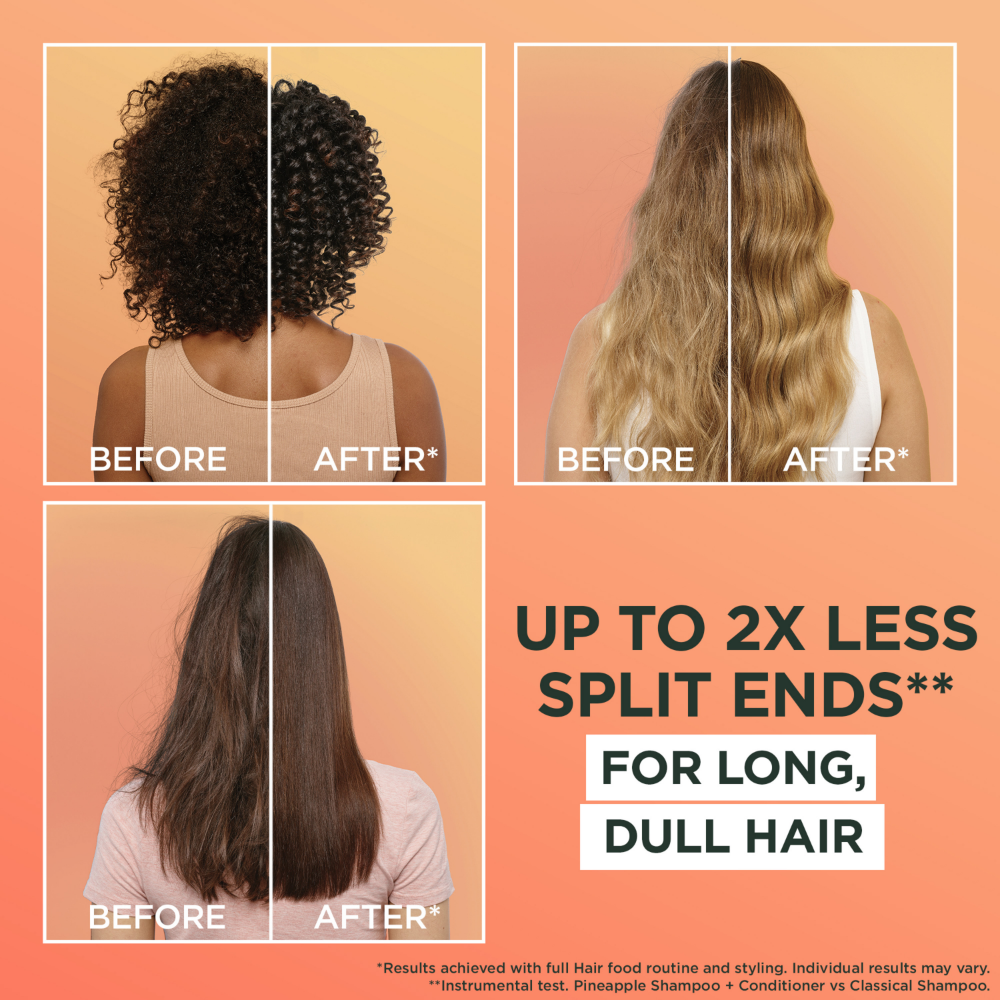 Garnier Ultimate Blends Pineapple Hair Food Glowing Lengths Shampoo 350ml