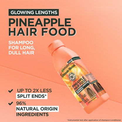 Garnier Ultimate Blends Pineapple Hair Food Glowing Lengths Shampoo 350ml