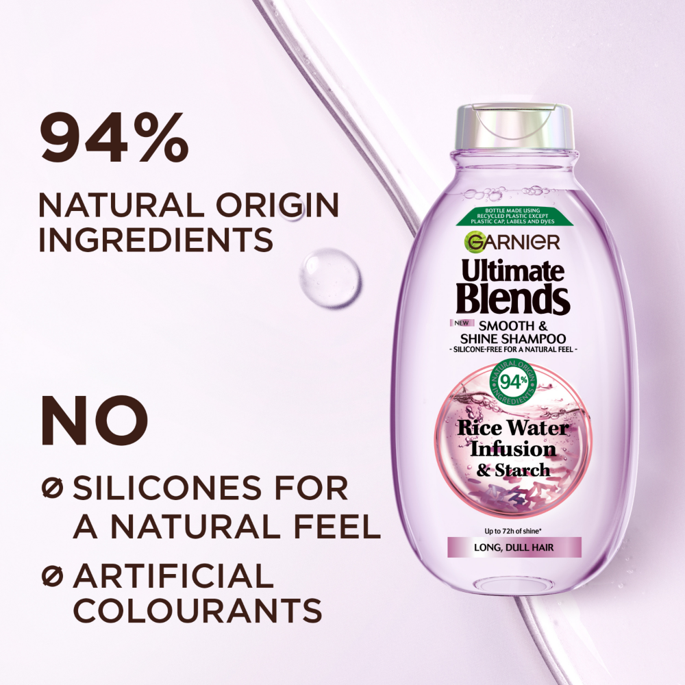 Garnier Ultimate Blends Rice Water Infusion Smooth & Shine Shampoo 300ml