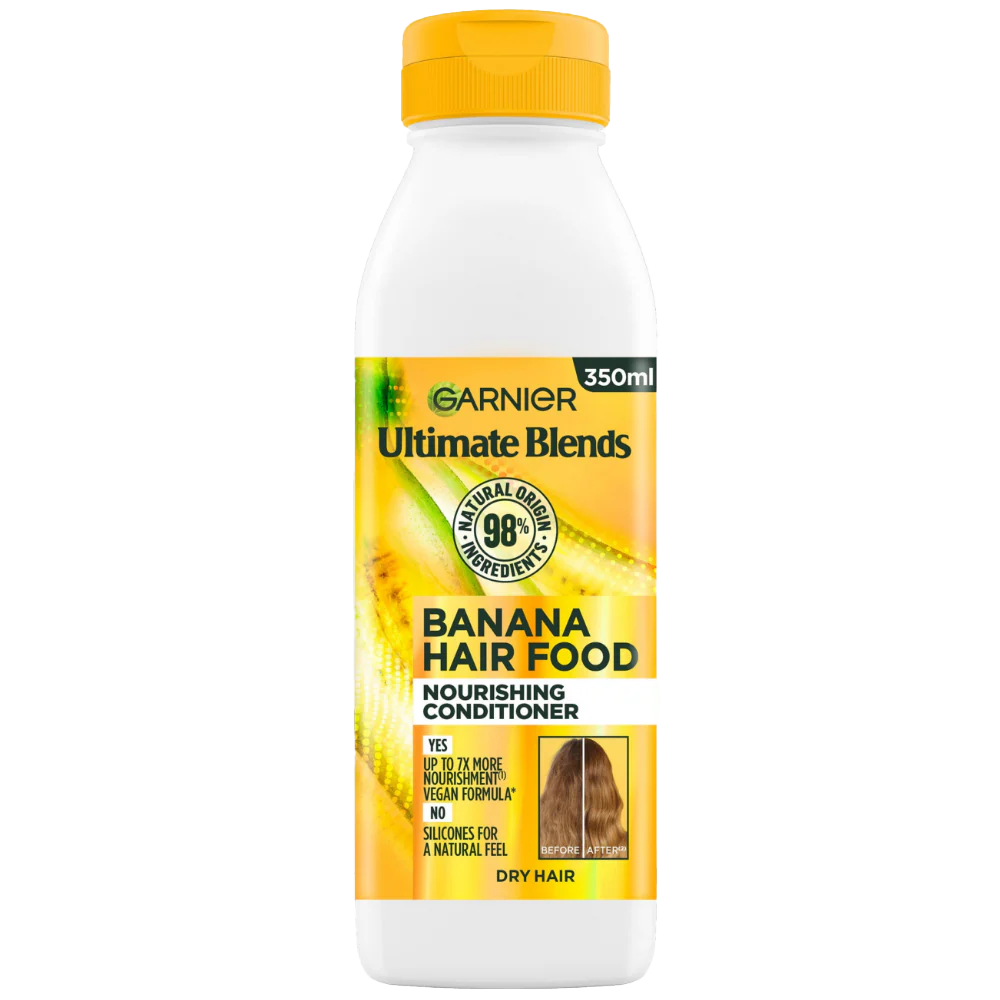 Garnier Ultimate Blends Banana Hair Food Nourishing Shampoo & Conditioner Twin 2 x 350ml