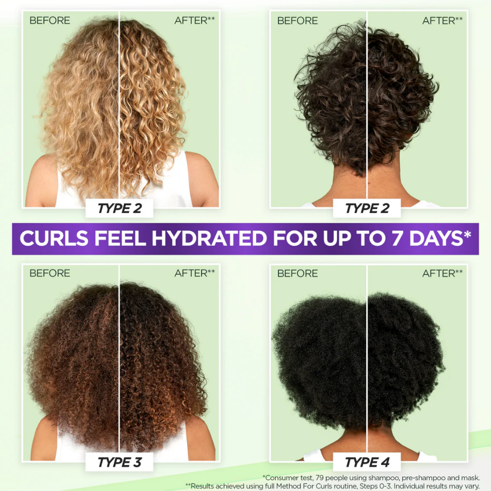 Garnier Method For Curls Shampoo 200ml & Mask 370ml Twin