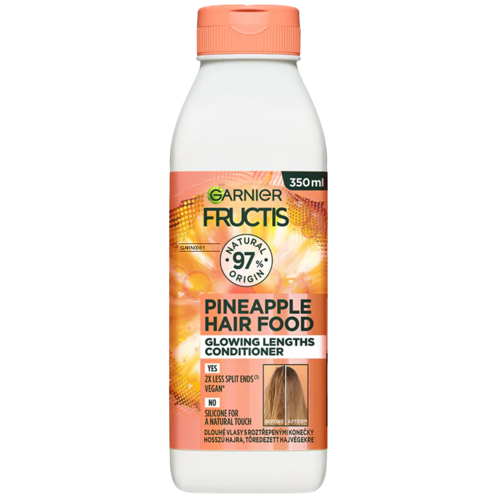 Garnier Ultimate Blends Pineapple Hair Food Glowing Lengths Shampoo & Conditioner Twin 2 x 350ml