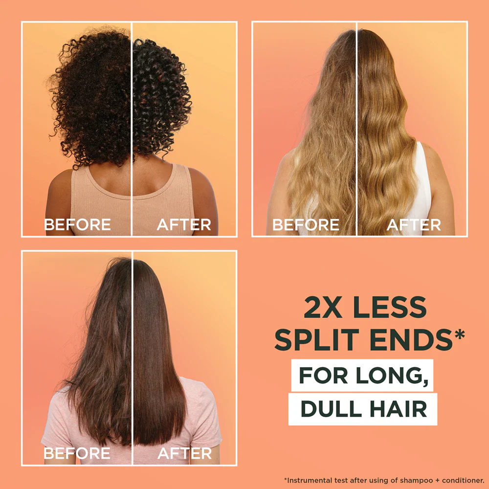 Garnier Ultimate Blends Pineapple Hair Food Glowing Lengths Shampoo & Conditioner Twin 2 x 350ml