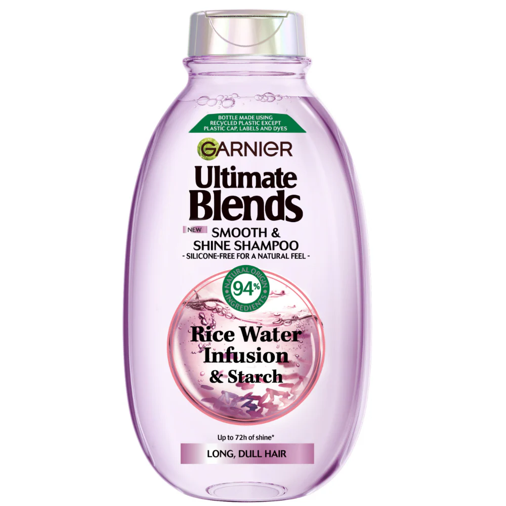 Garnier Ultimate Blends Rice Water Infusion Smooth & Shine Shampoo & Conditioner Twin 2 x 300ml