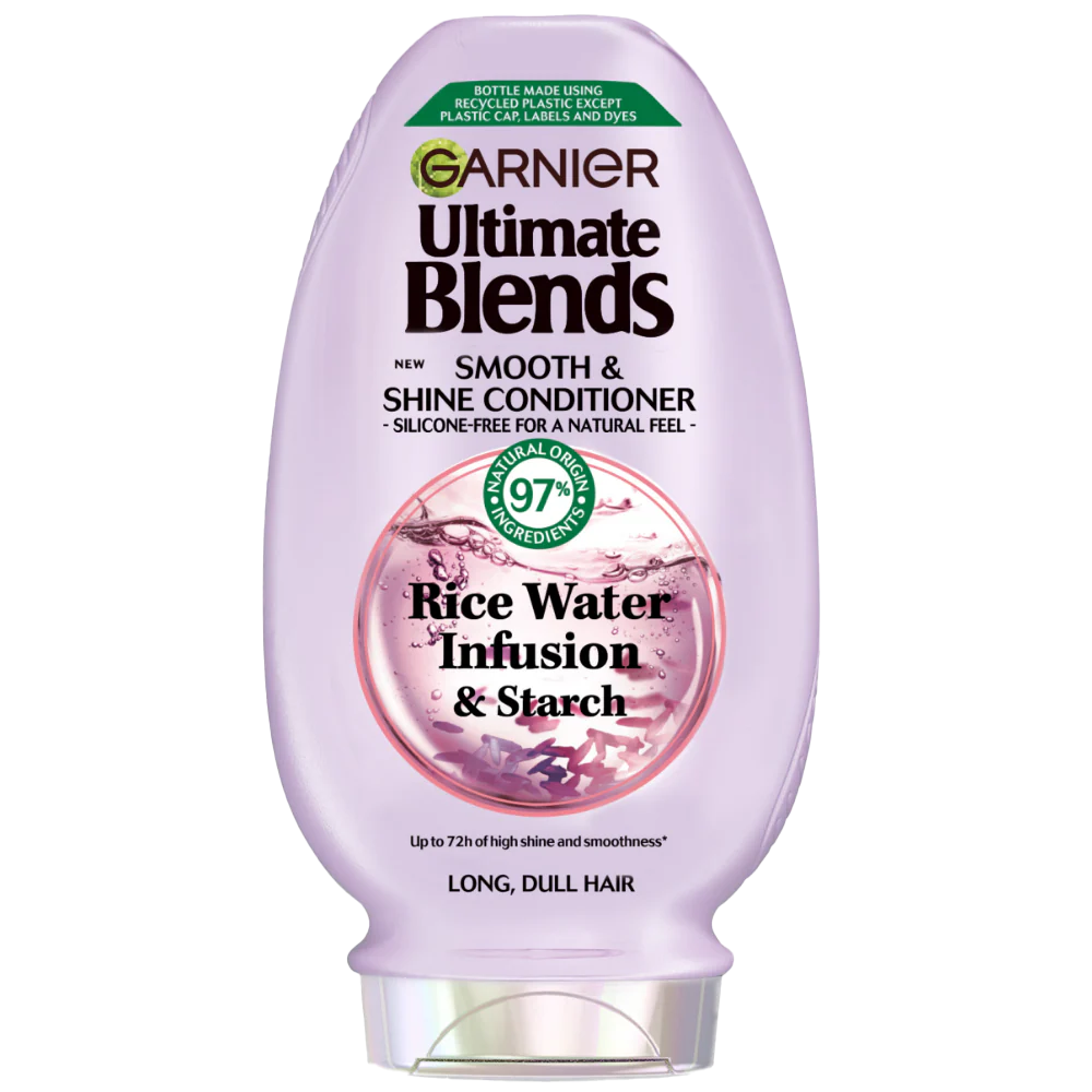 Garnier Ultimate Blends Rice Water Infusion Smooth & Shine Shampoo & Conditioner Twin 2 x 300ml