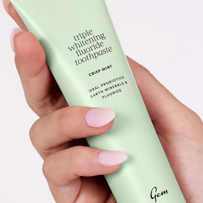 Gem Triple Whitening Toothpaste Fluoride Mint 100g