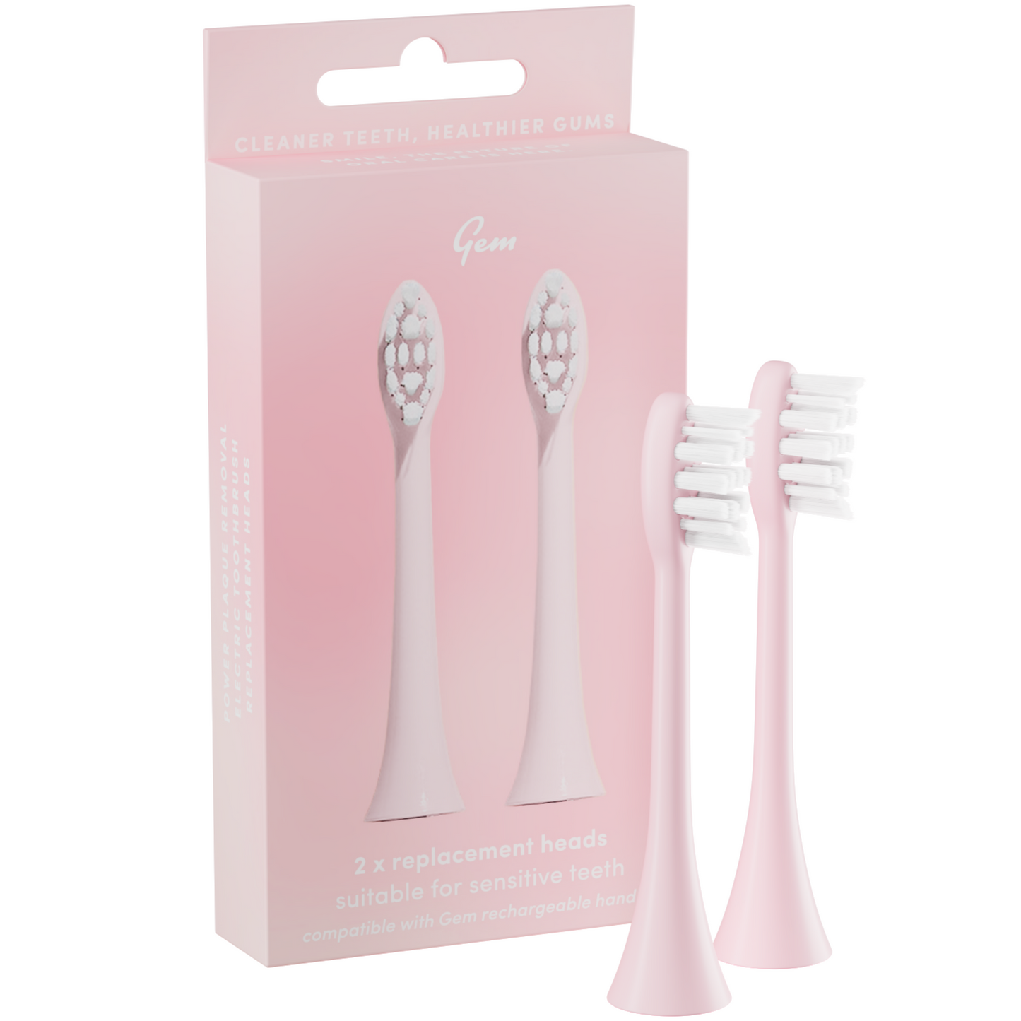 Gem Electric Toothbrush Replacement Heads Coconut