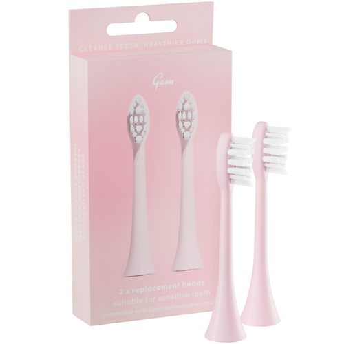 Gem Electric Toothbrush Replacement Heads Coconut