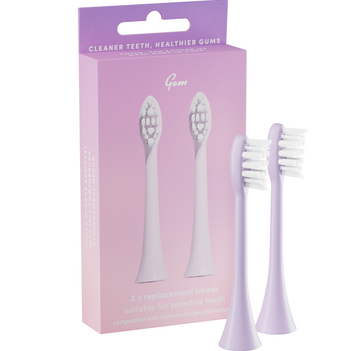 Gem Electric Toothbrush Replacement Heads Rose