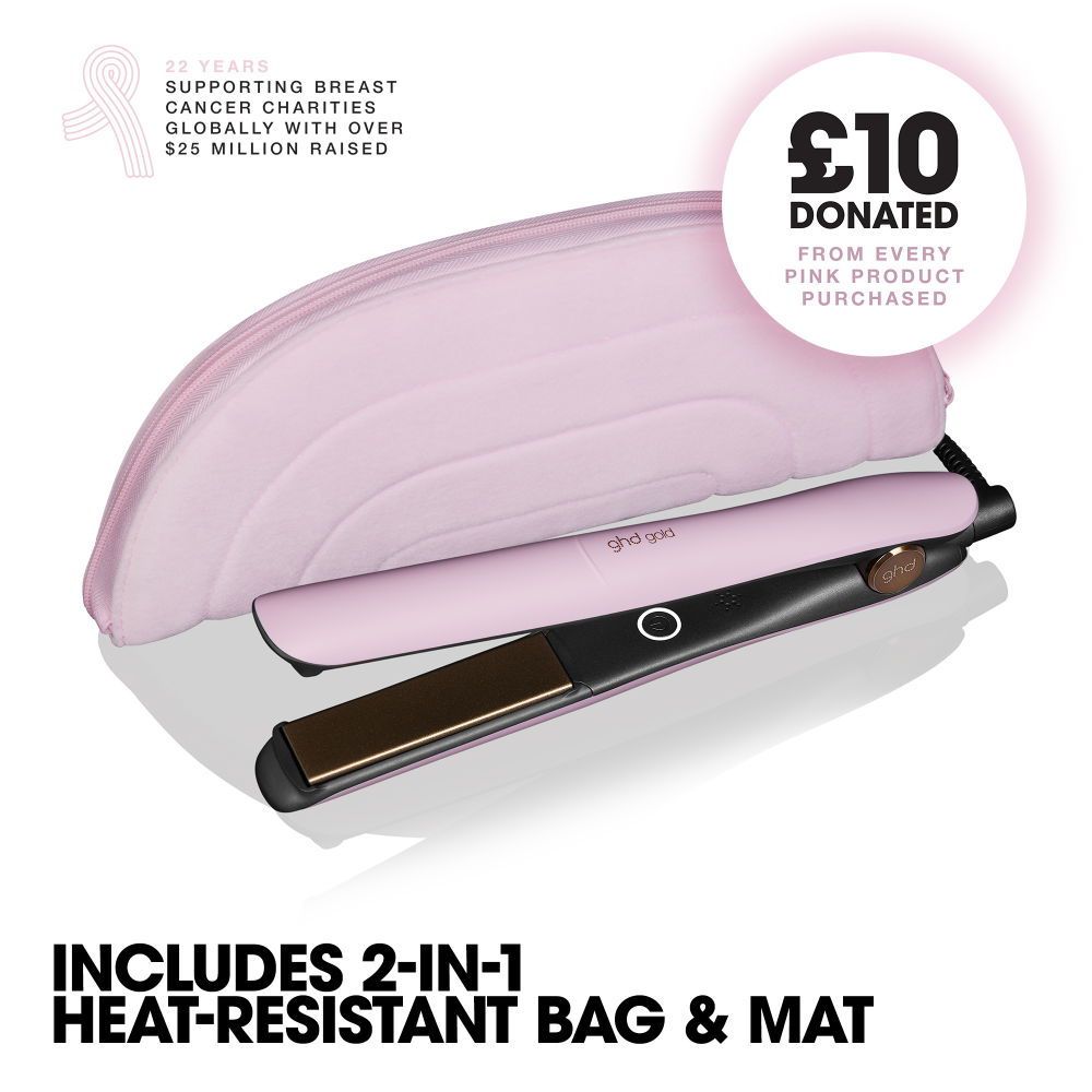 ghd Limited Edition Gold Professional Advanced Hair Straightener Pink Sorbet