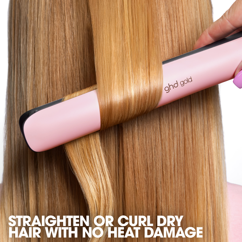 ghd Limited Edition Gold Professional Advanced Hair Straightener Pink Sorbet