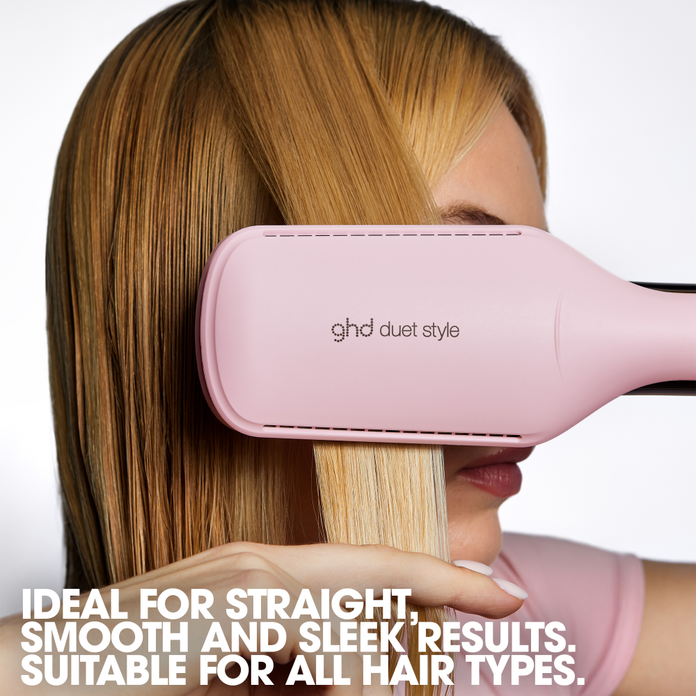ghd Limited Edition Duet Style 2-in-1 Hot Air Straightener, Drier & Styler Pink Sorbet