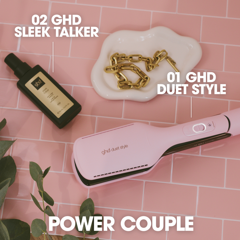 ghd Limited Edition Duet Style 2-in-1 Hot Air Straightener, Drier & Styler Pink Sorbet