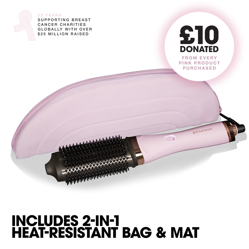 ghd Limited Edition Duet Professional 2-in-1 Blow Dry Brush Pink Sorbet
