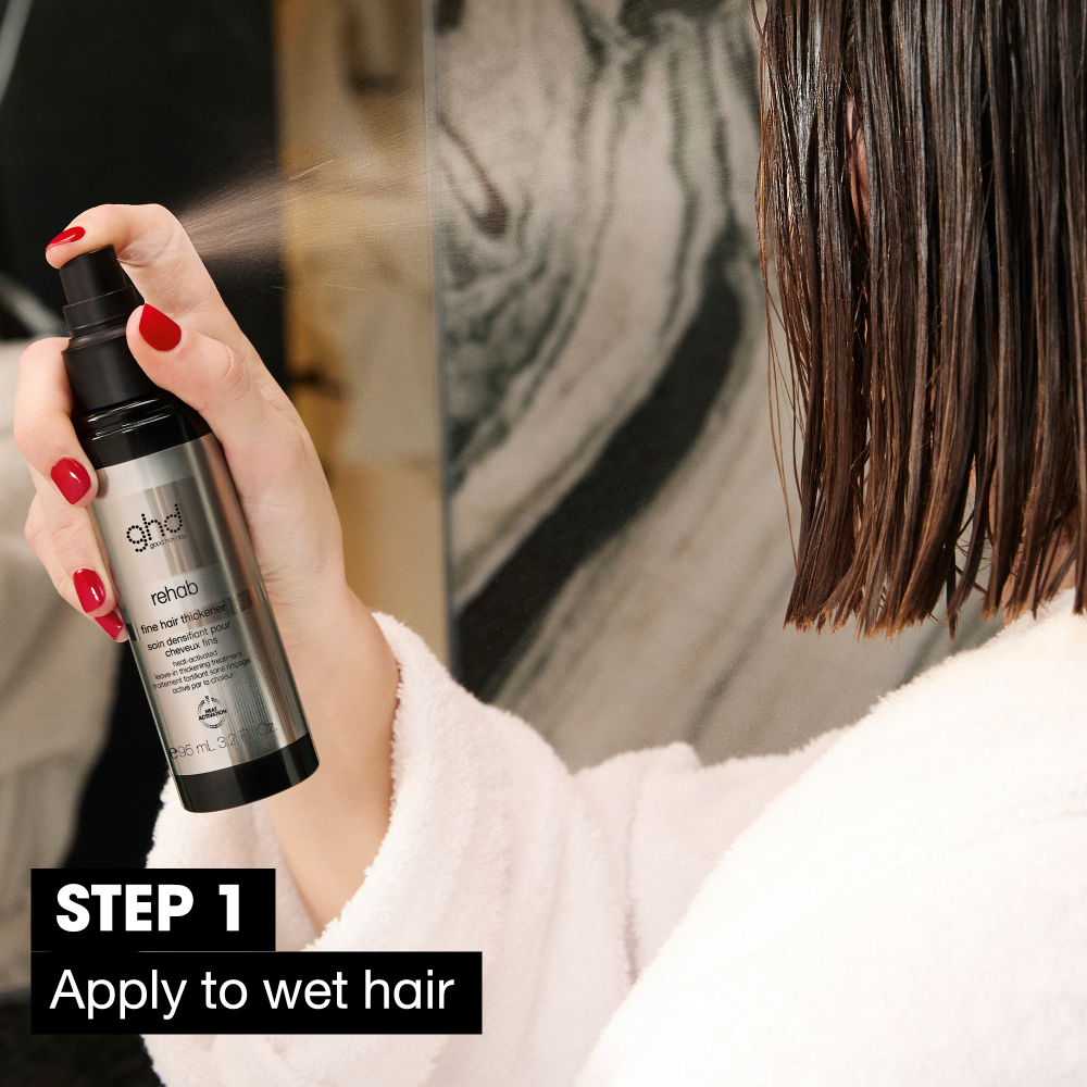 ghd Rehab Fine Hair Thickener Leave-In Thickening Treatment 95ml